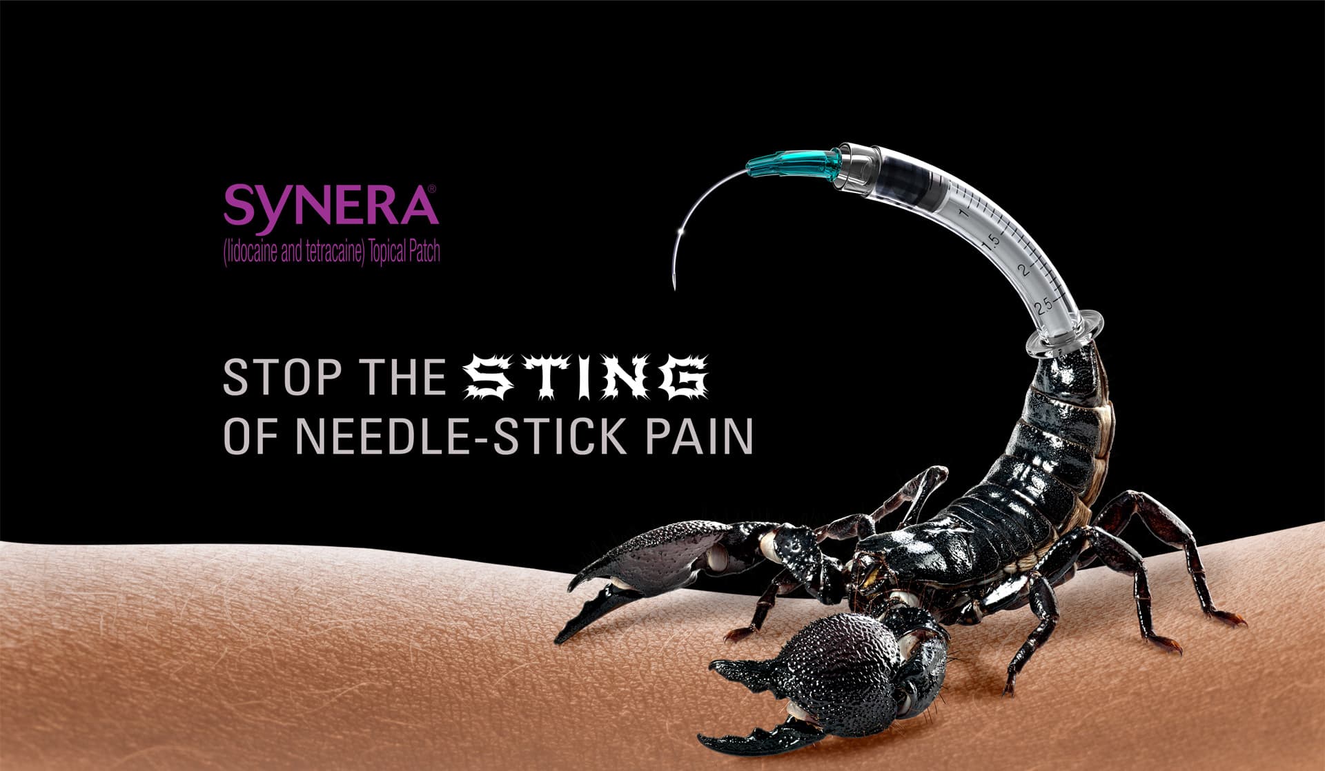 SYNERA (lidocaine and tetracaine) Topical Patch Stop the Sting of Needle-Stick Pain